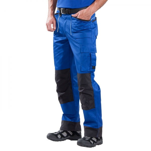 Werkbroek blauw/zwart