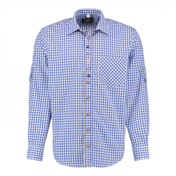 Shirt blauw/wit