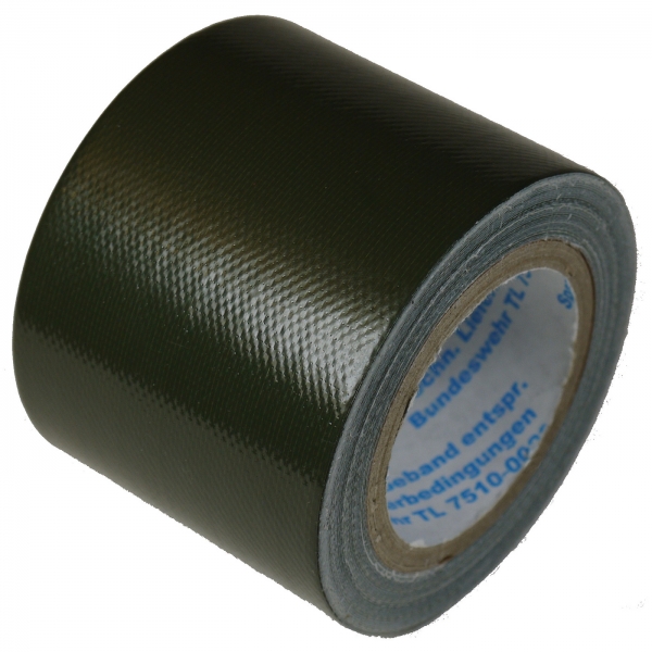 BW pantsertape, 5 cm breed, olijf, 5 meter