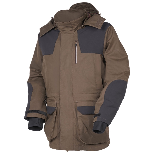 Dames winterjas Cordura Highland 2.0 bruin/zwart