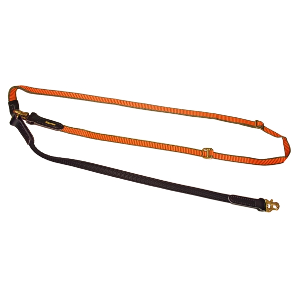 Leash GRIP oranje/olijf/zwart