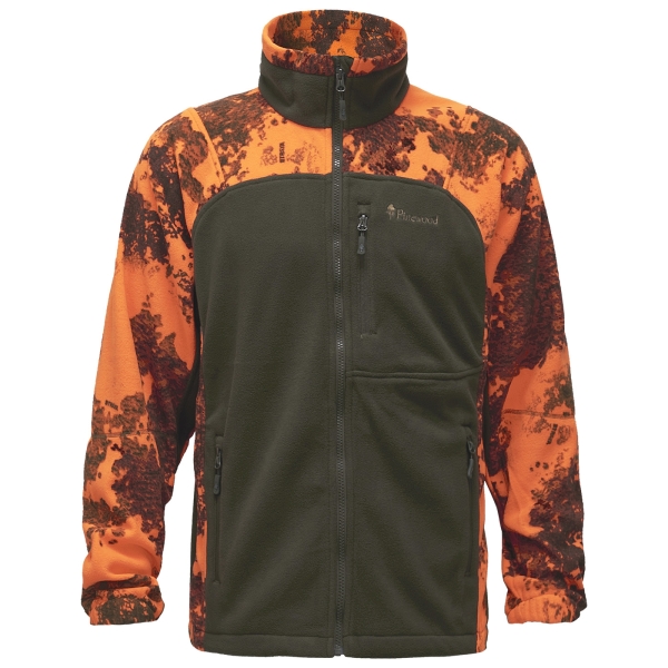 Fleecejack Furudal Jagers oranje camo/olijf oranje/olijf