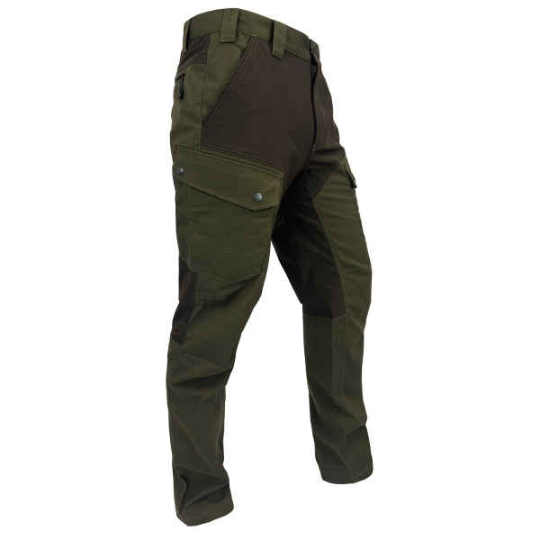 Outdoor stretch broek Elzen olijf/bruin