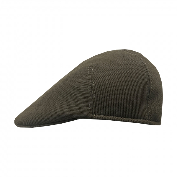 Flatcap stof kaki