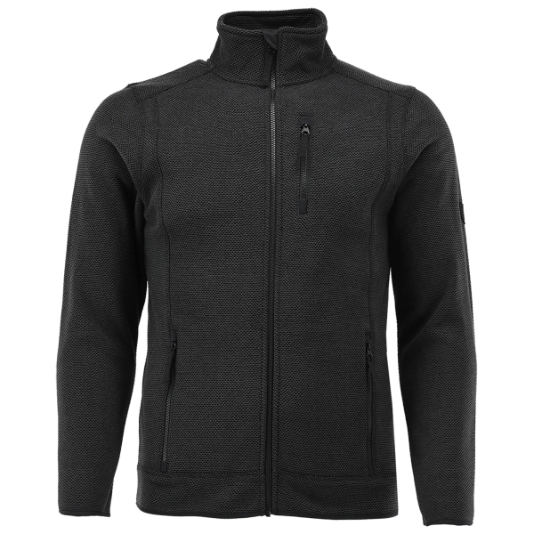 Pique fleece jack antraciet