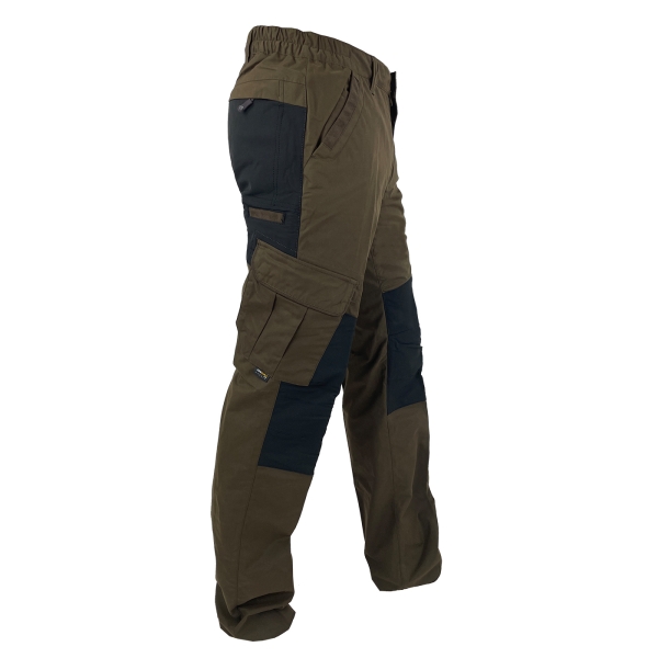 Damesbroek met Cordura-stretch bruin/zwart