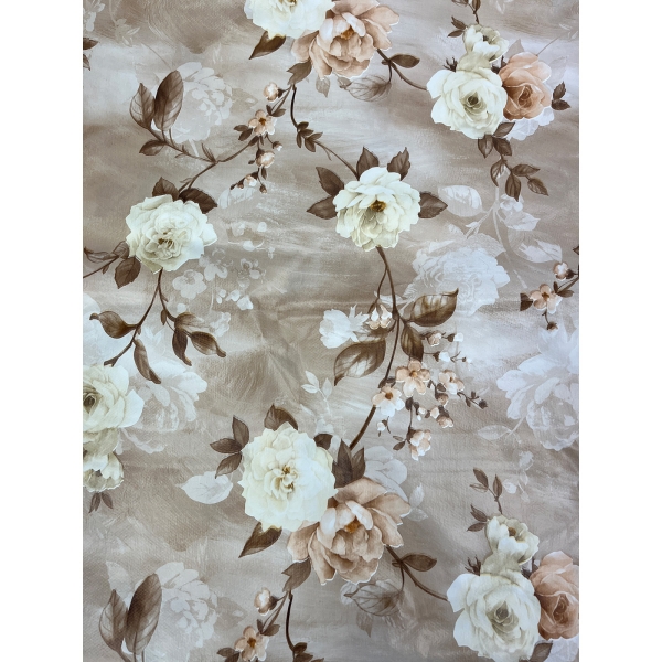 Rose tafelkleed beige 160x130cm