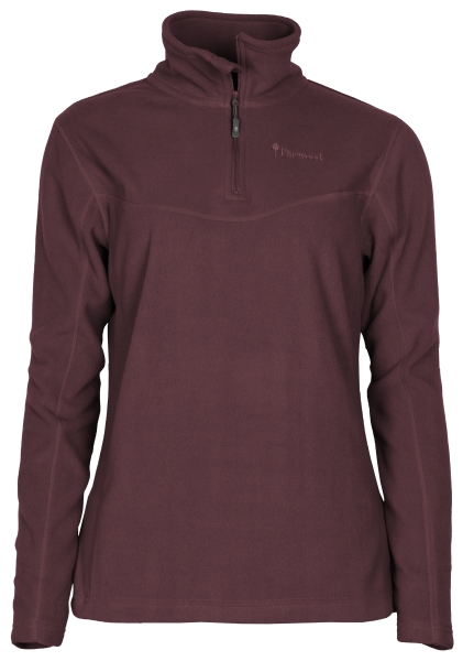 Dames fleece troyer Tiveden bordeaux