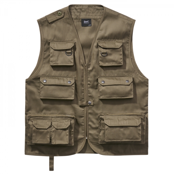 Outdoor gilet olijf