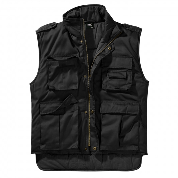 US gewatteerd gilet zwart